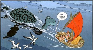 le monstre du Loch Ness dans Asterix chez les Pictes - Uderzo/Ferri/Conrad