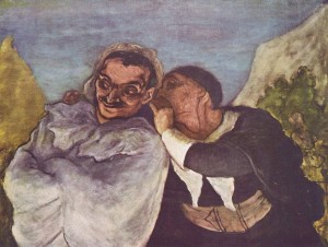 "Crispin et Scapin" par Honoré Daumier