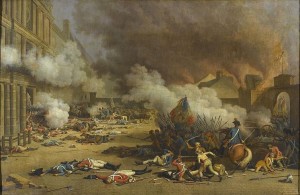 La Prise des Tuileries le 10 août 1792 par Jean Duplessis-Bertaux,