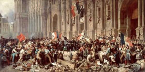 Le 26 février, Lamartine refuse le drapeau rouge devant l'Hôtel de Ville.