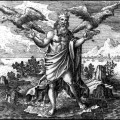 Jupiter lâchant ses aigles dans le monde, de Atalanta fugiens (1618)