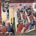 Cours à l'Université vers 1350 par Laurentius De Voltolina