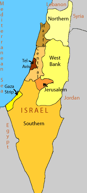 Gaza - Territoire au sud ouest d'Israel
