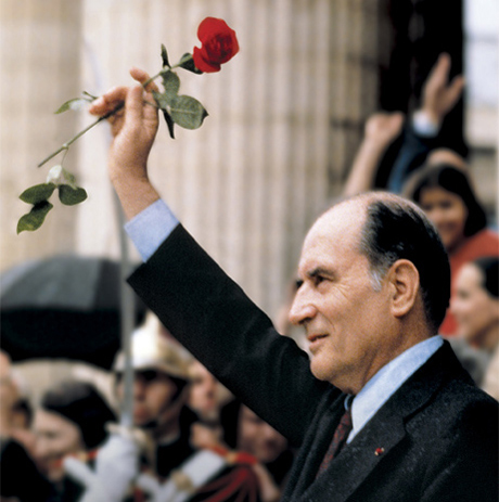Francois Mitterand lors de l'election de 1981