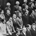 Les accusés écoutant le verdict du procès de Nuremberg