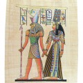 Papyrus avec Horus et Nefertari