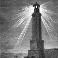 Le phare d'Alexandrie, selon gravure du XIXe siècle
