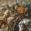 Matin de la bataille d'Azincourt par Charles Henri