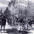 Cavalerie dans les rues de Paris le 2 décembre 1851